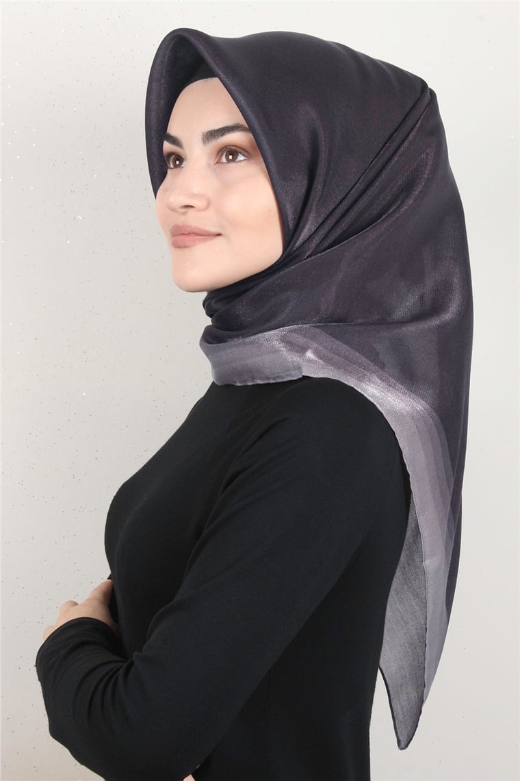 Elizya Simli Eşarp 3009-37 Koyu Mor