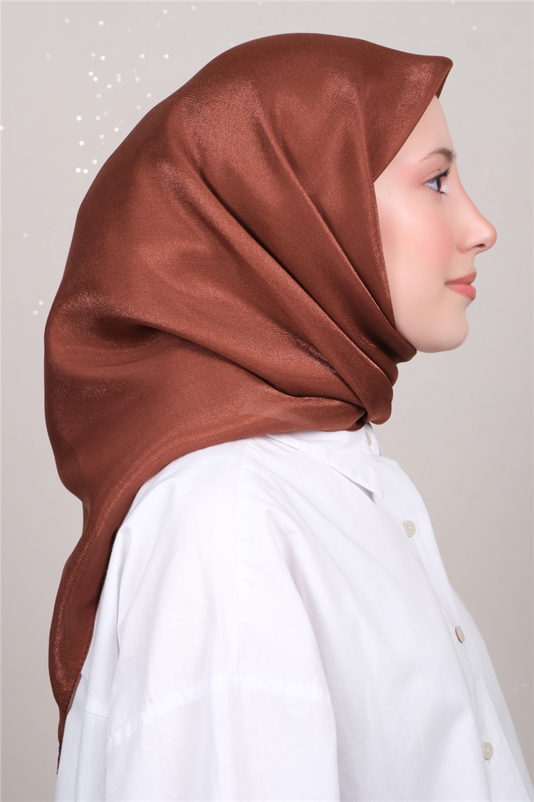 Elizya Simli Eşarp 3009-49 Koyu Kiremit 
