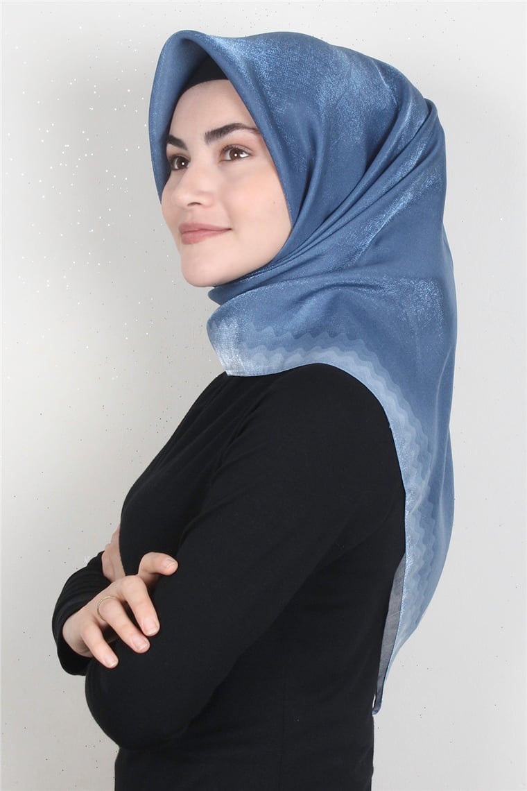 Elizya Simli Eşarp 4008-11 İndigo