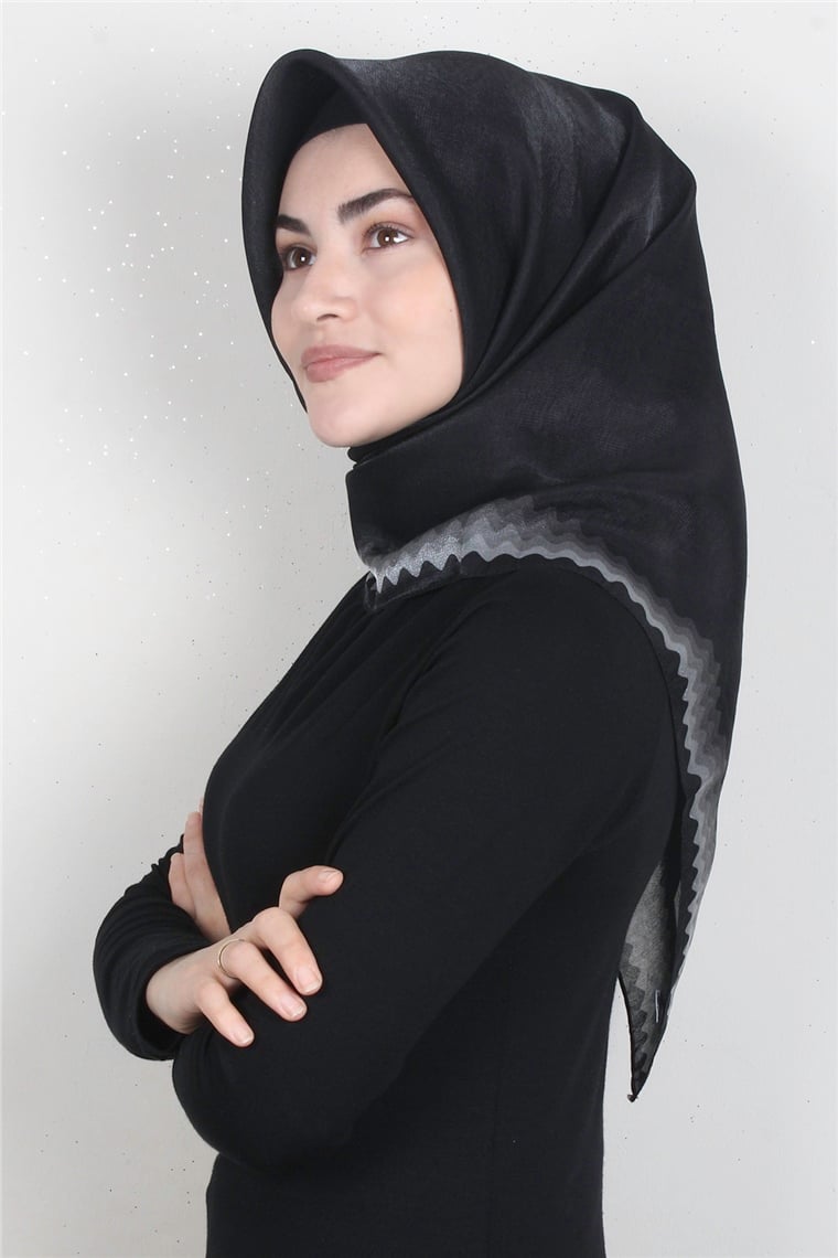 Elizya Simli Eşarp 4008-15 Siyah