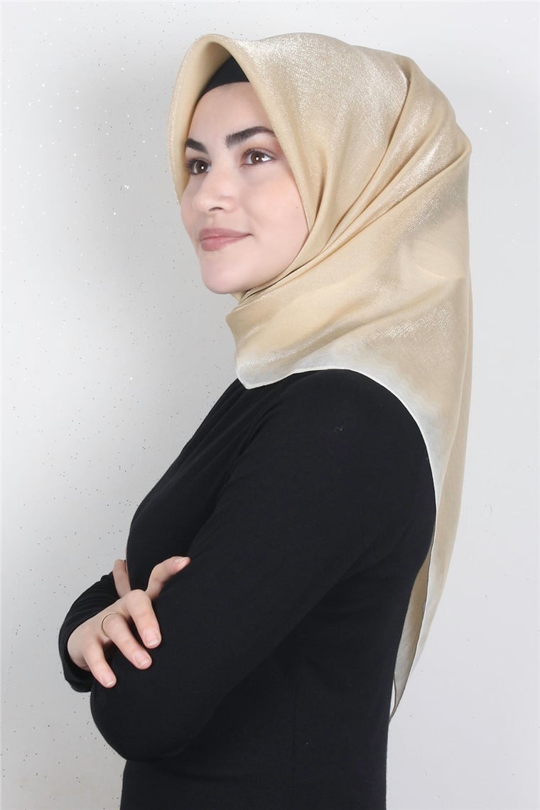 Elizya Simli Eşarp 4008-7 Gold