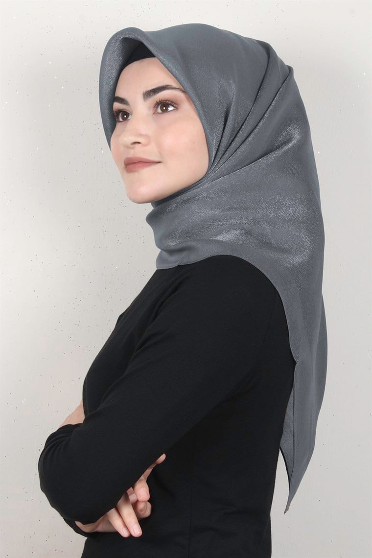 Elizya Simli Eşarp 4009-18 Füme
