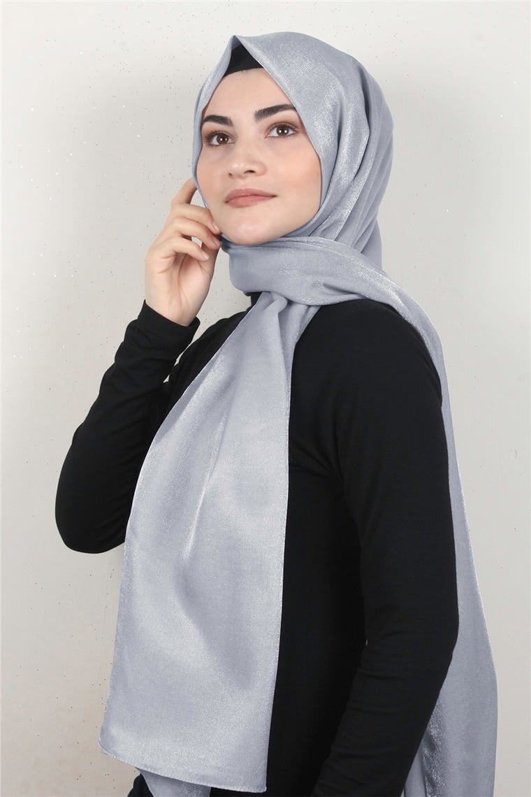 Elizya Simli Şal 4000-51 Gümüş