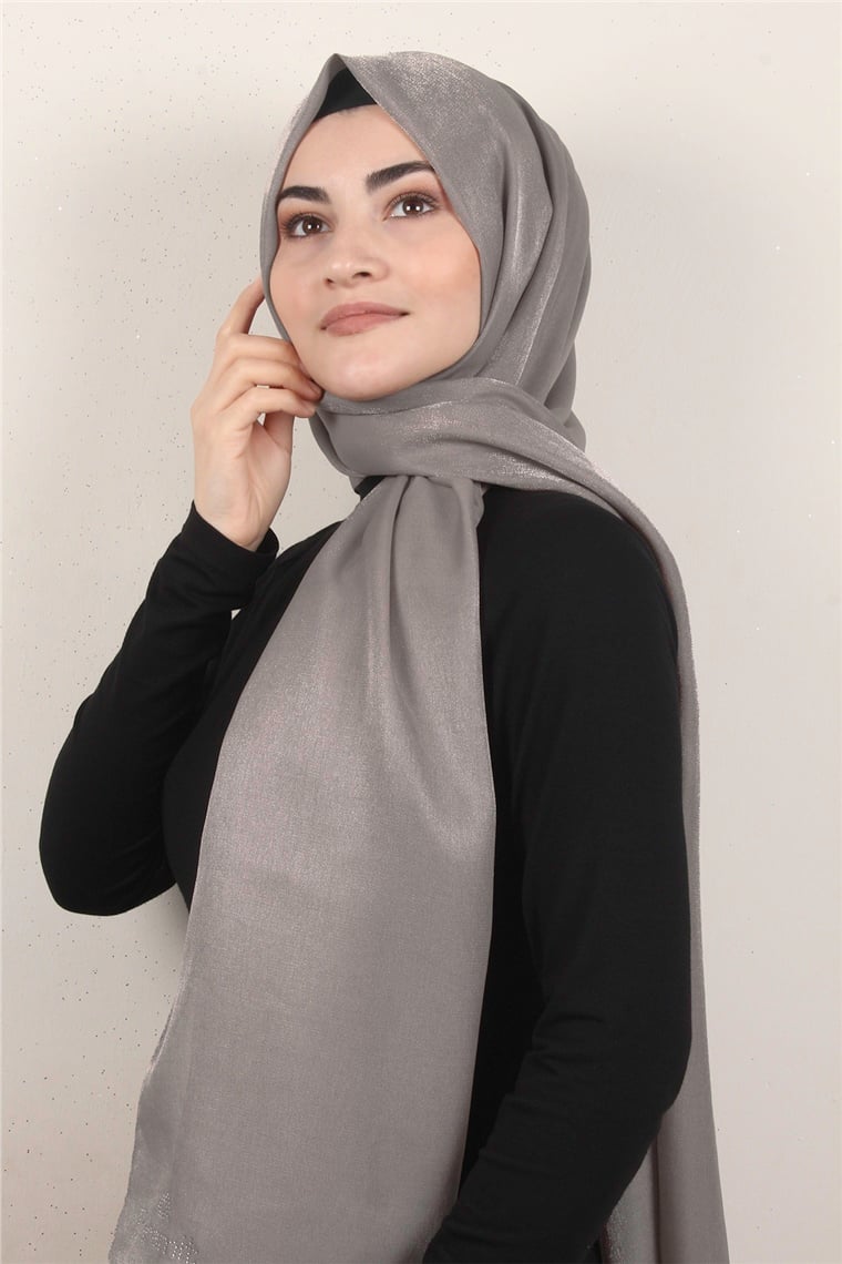 Elizya Simli Şal 4000-58 Kül