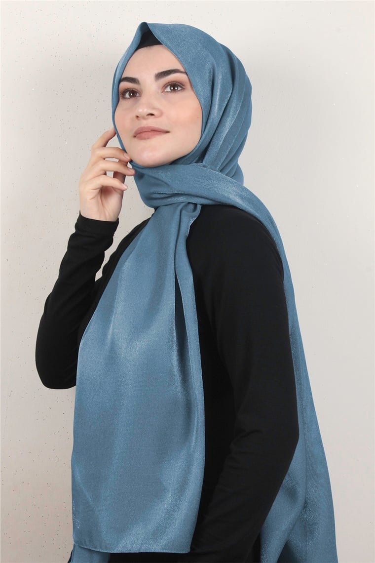 Elizya Simli Şal 4000-63  Turkuaz