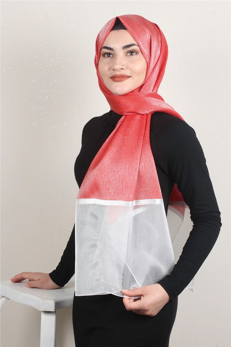 Elonora Şal 1905-3 Kırmızı