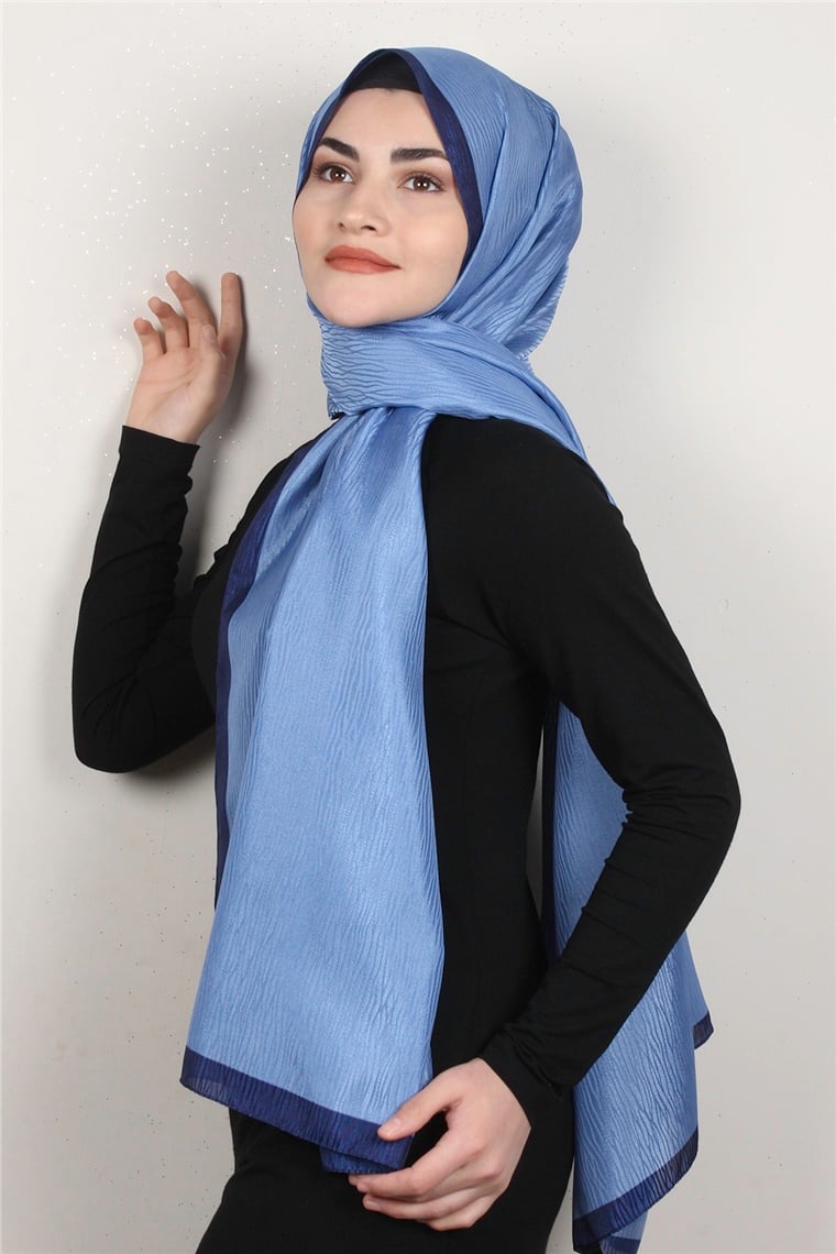 Fashion İpeksi Şal 2880-6 Mavi