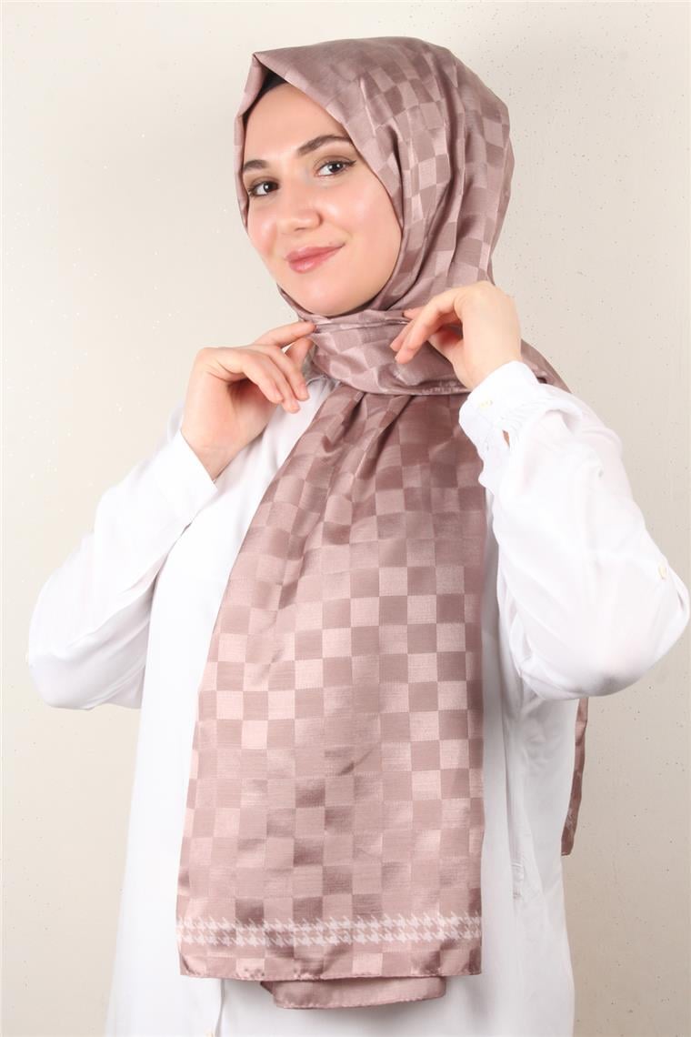 Fashion İpeksi Şal 2881-12 Koyu Pudra