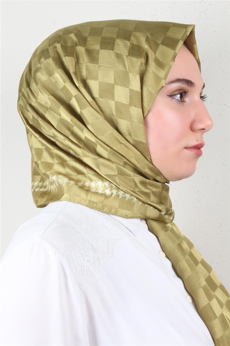 Fashion İpeksi Şal 2881-5 Yağ Yeşili