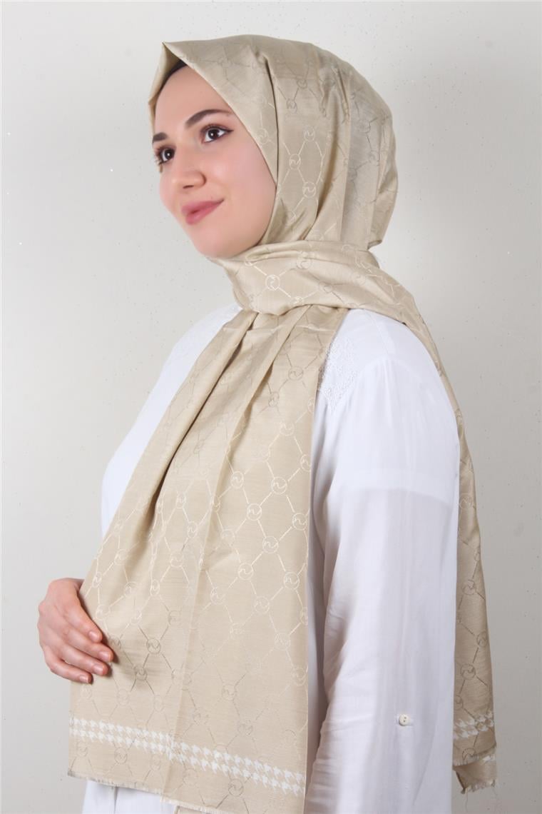 Fashion İpeksi Şal 2882-1 Bej