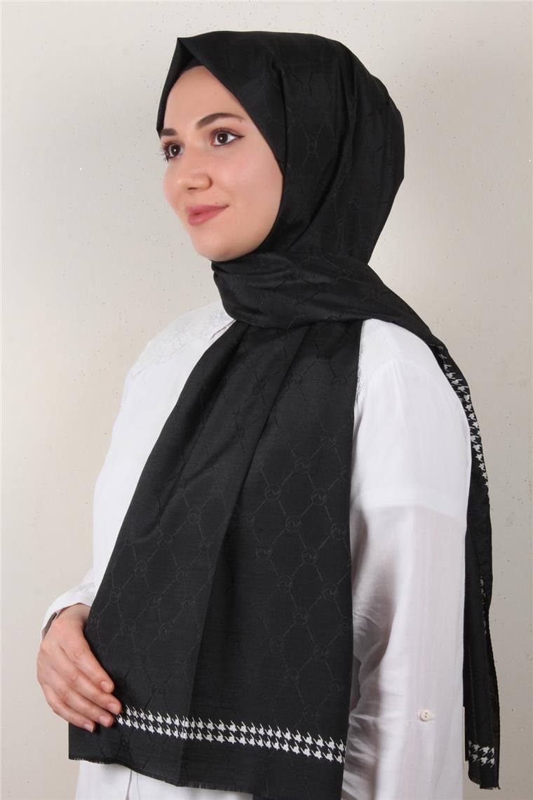 Fashion İpeksi Şal 2882-2 Siyah