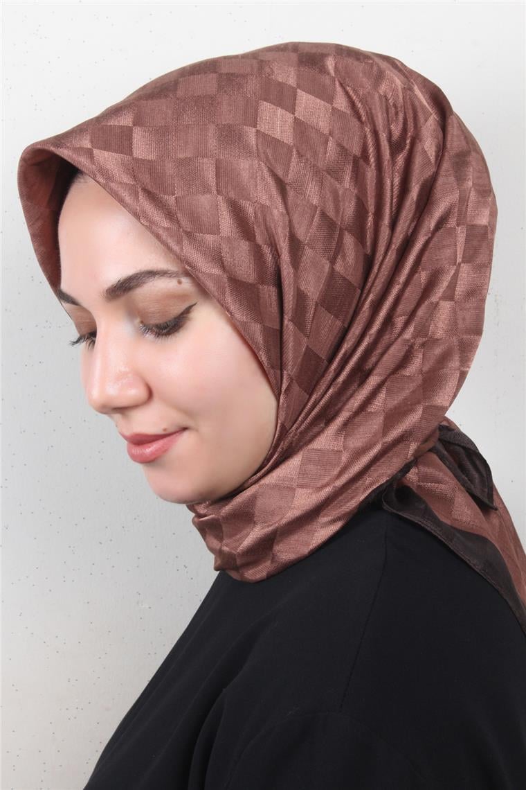 Fashion Monogram Eşarp 8090-18 Kızıl
