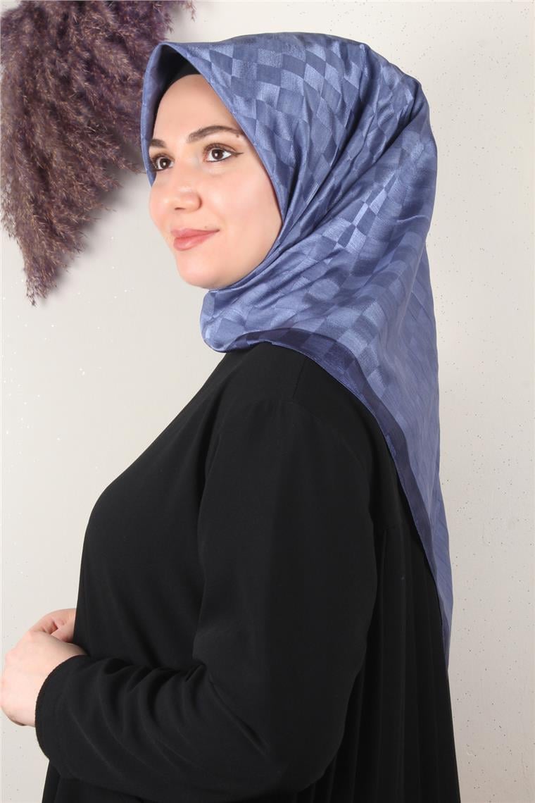 Fashion Monogram Eşarp 8090-20 İndigo