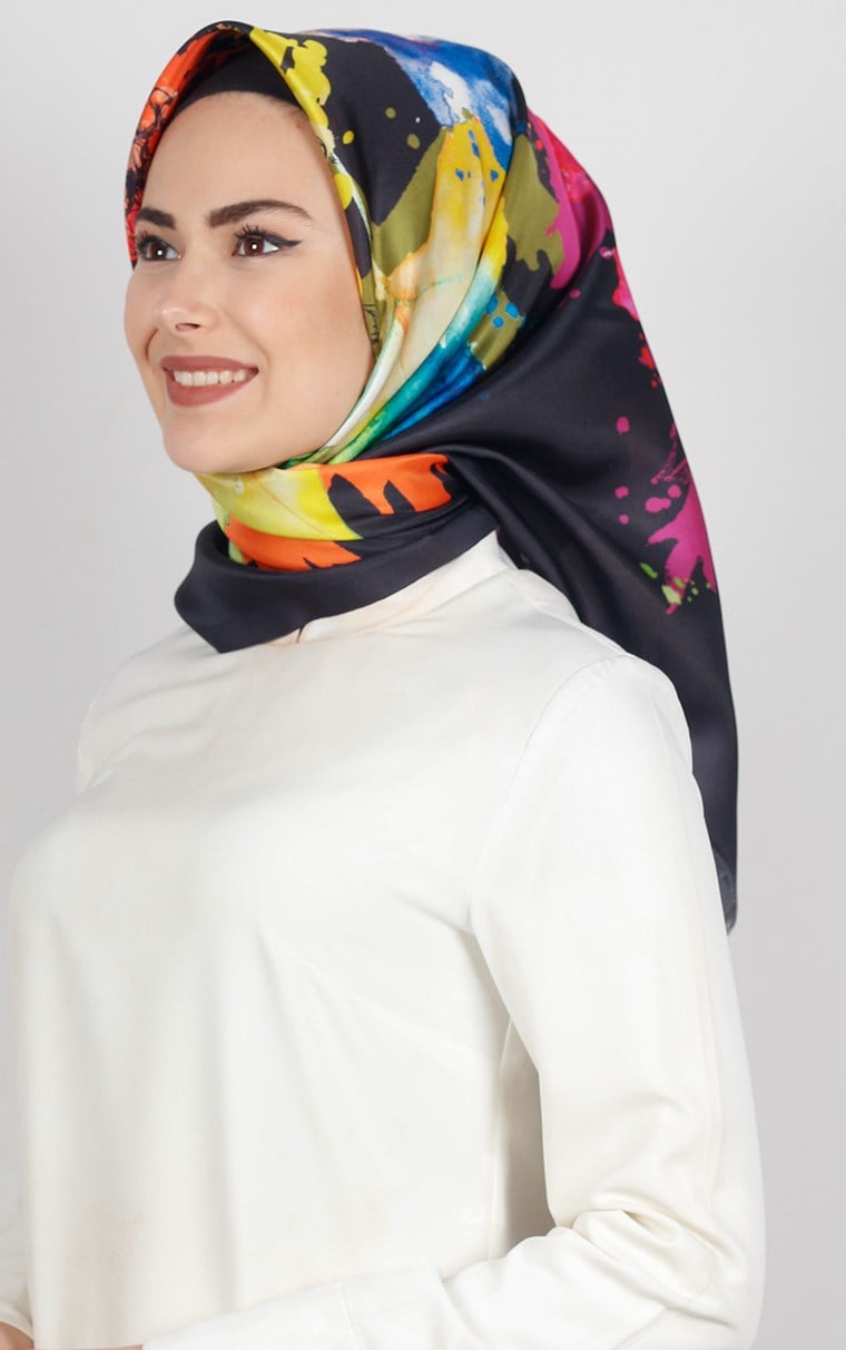 Piramit Tafta Dijital Eşarp 1921-14