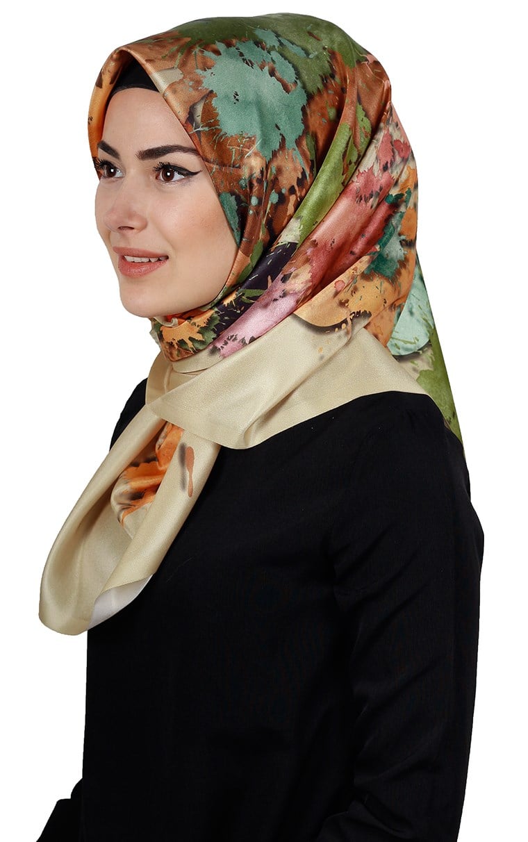 Piramit Tafta Dijital Eşarp 1900-8