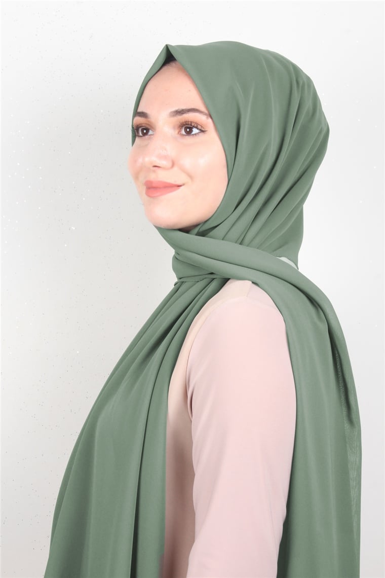 Fiesta Düz Krep Şal 2742-30 Haki