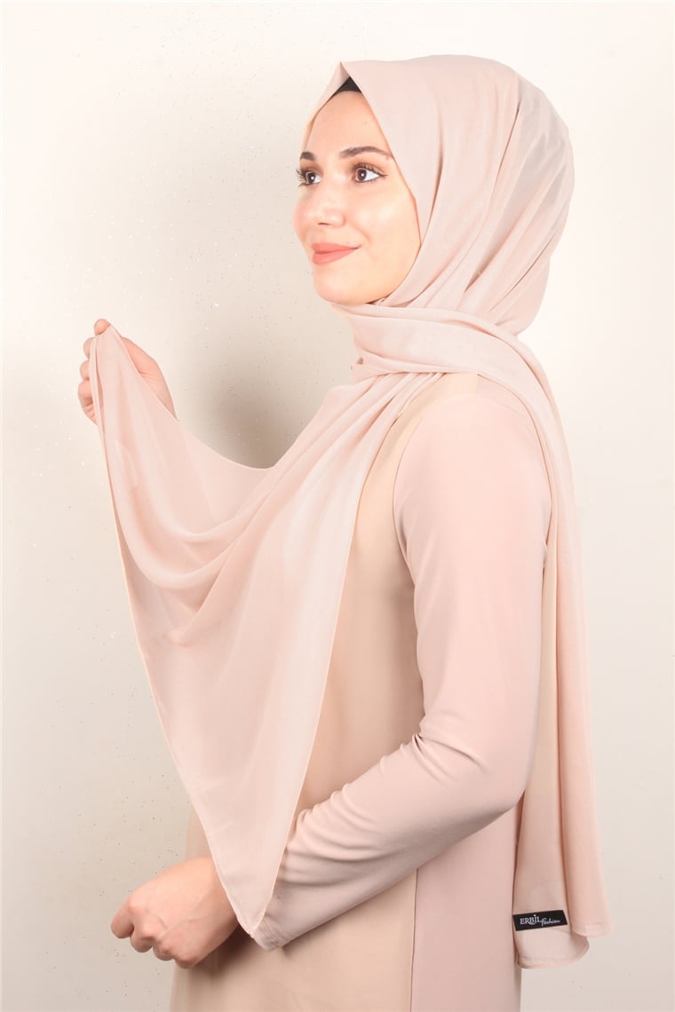 Fiesta Düz Krep Şal 2742-33 Ten