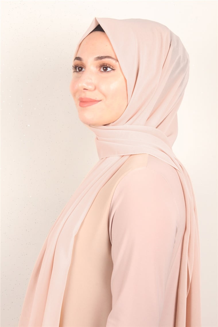 Fiesta Düz Krep Şal 2742-33 Ten