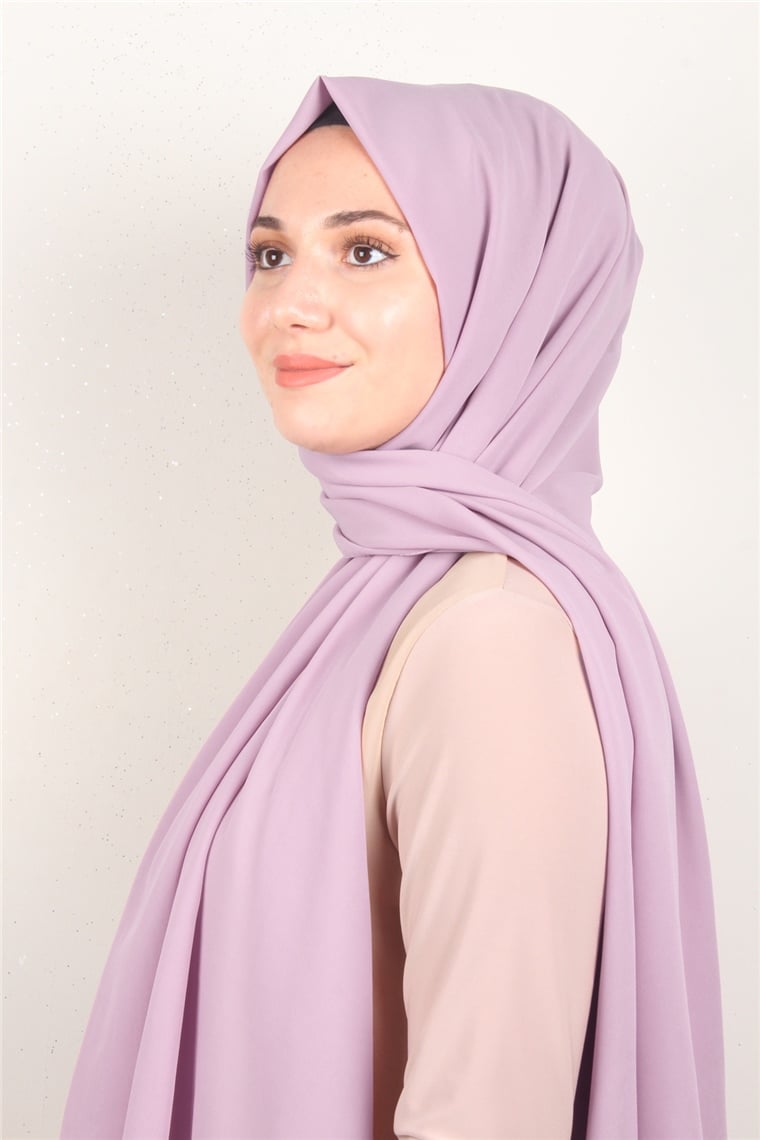 Fiesta Düz Krep Şal 2742-37 Pembe