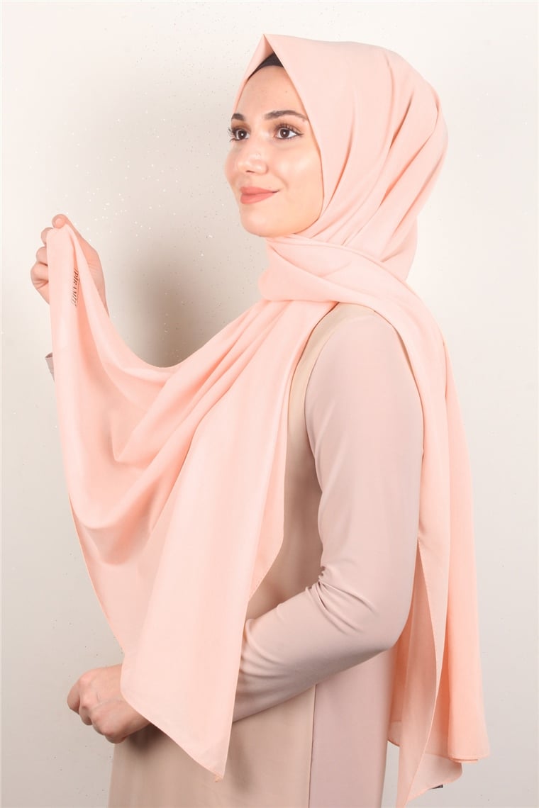 Fiesta Düz Krep Şal 2742-41 Pastel Pembe