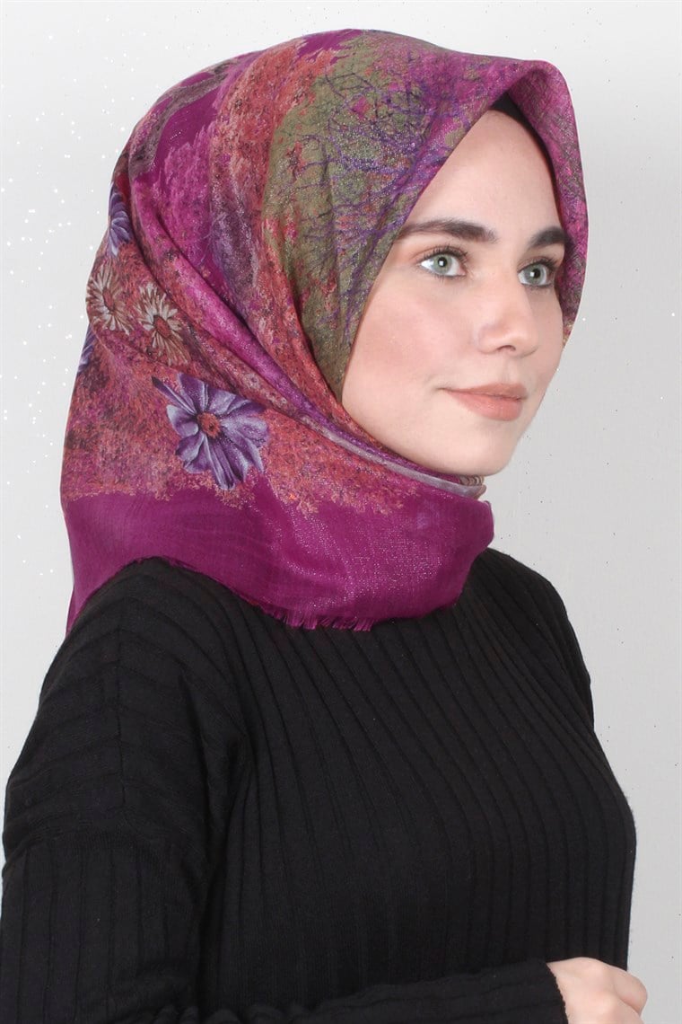 Fileli Coton Eşarp 1670-2