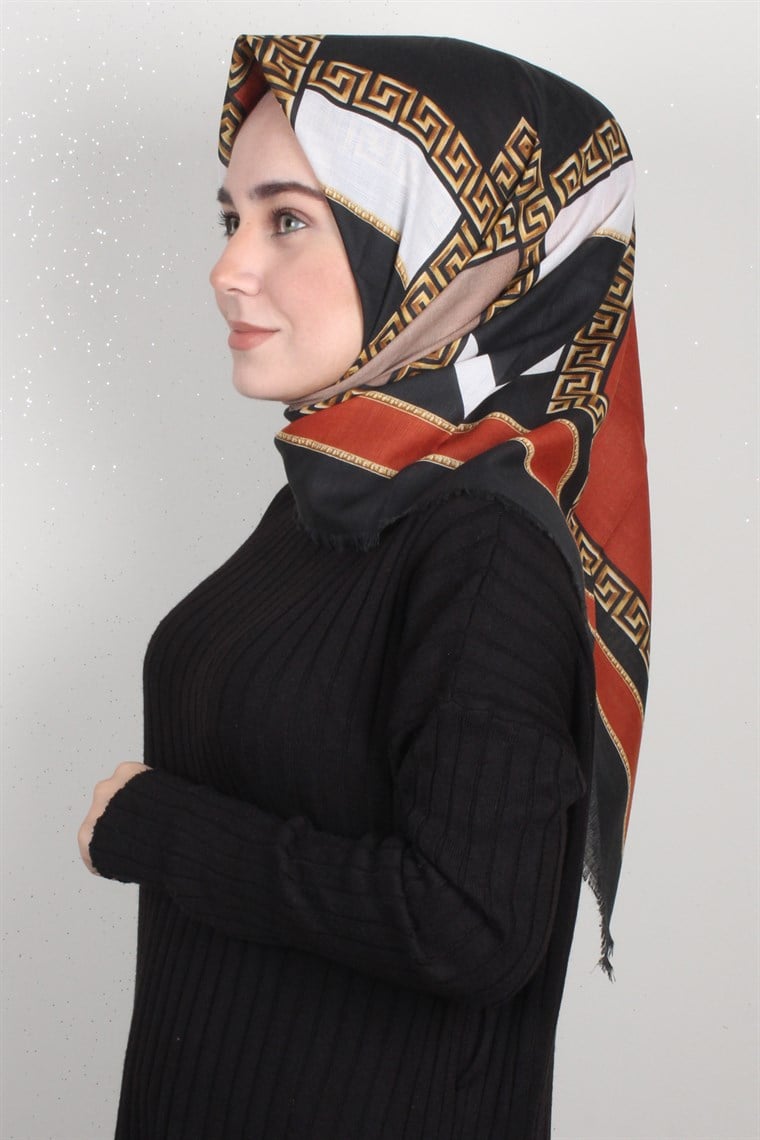 Fileli Coton Eşarp 1697-3