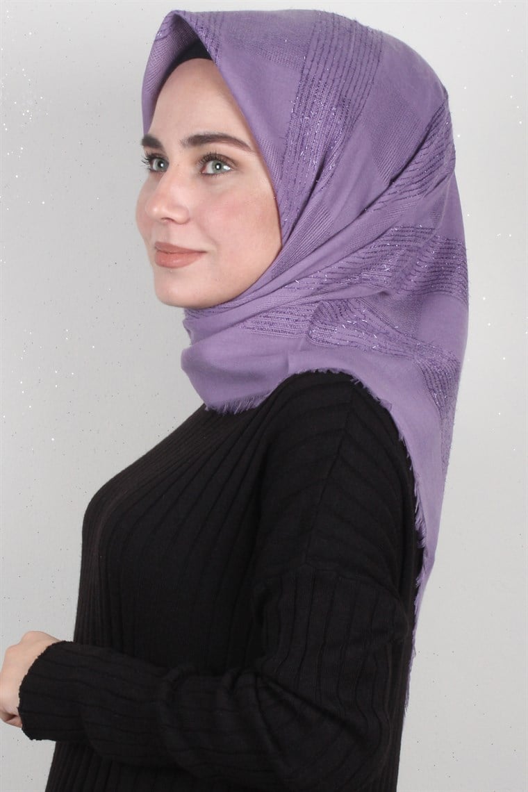 Fileli Coton Eşarp 1705-12