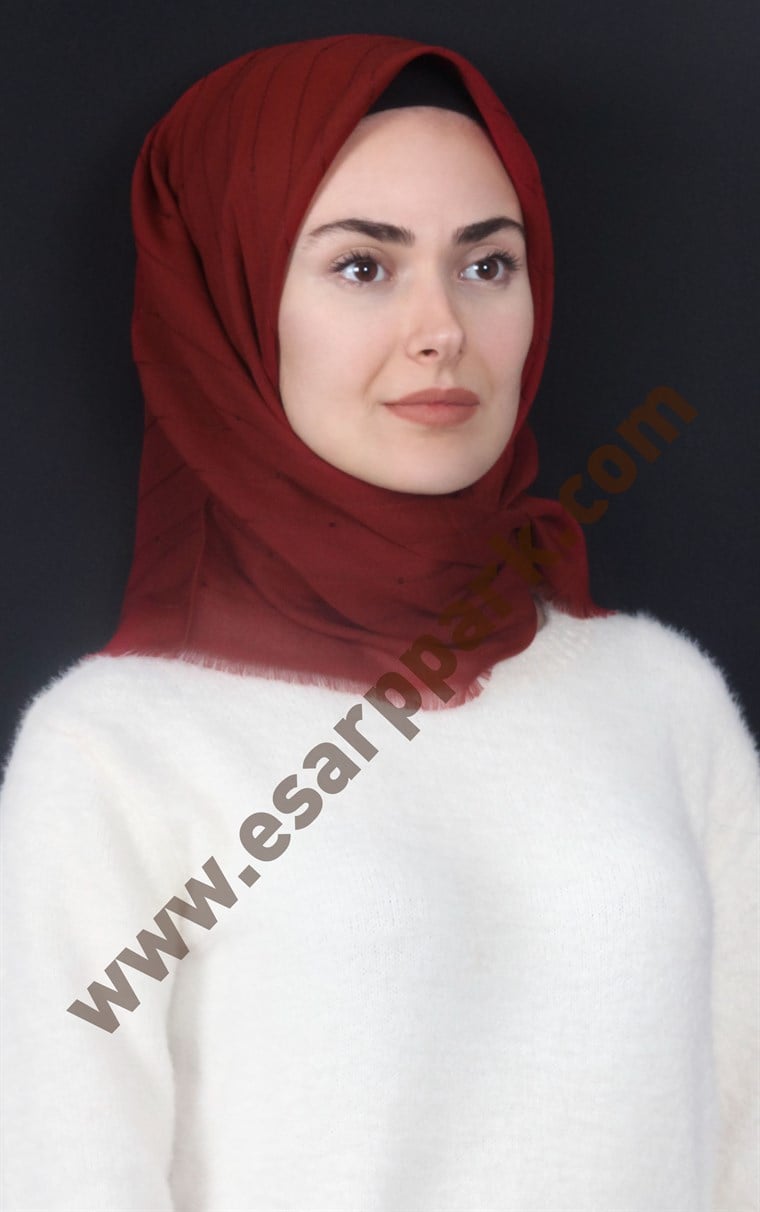 Fileli Coton Eşarp 1710-12