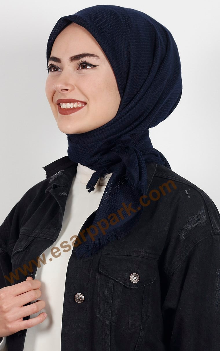 Fileli Coton Eşarp 1710-15