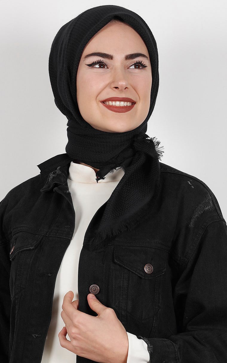 Fileli Coton Eşarp 1710-25