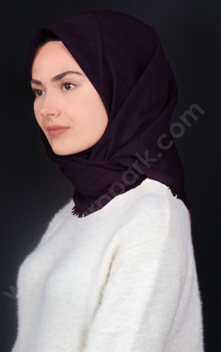 Fileli Coton Eşarp 1710-6