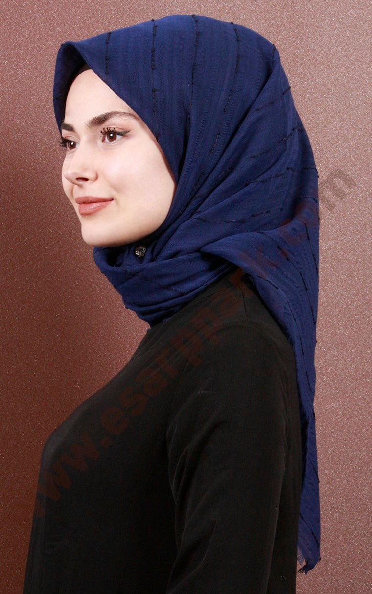 Fileli Coton Eşarp 1733-20