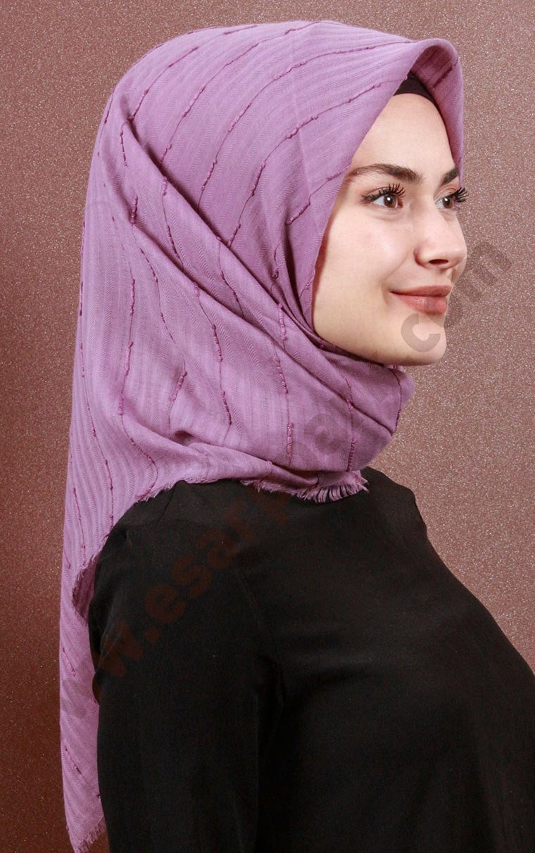 Fileli Coton Eşarp 1733-3