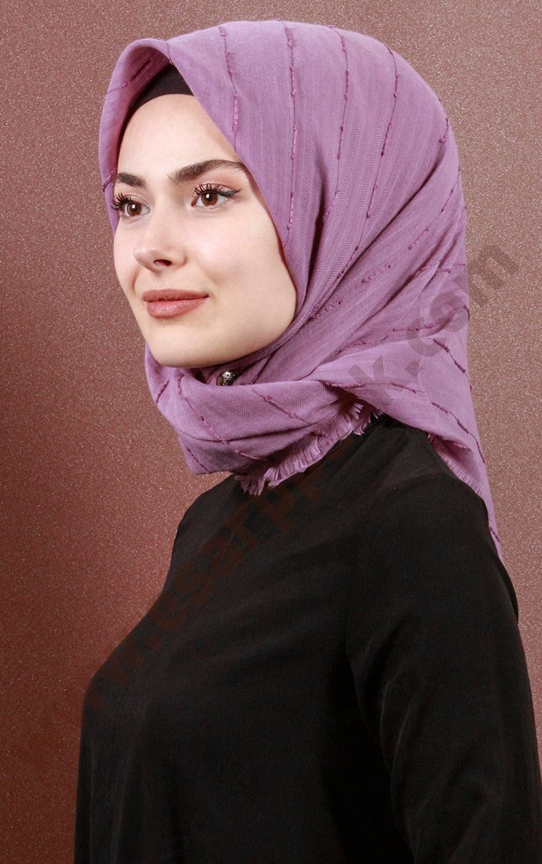 Fileli Coton Eşarp 1733-3