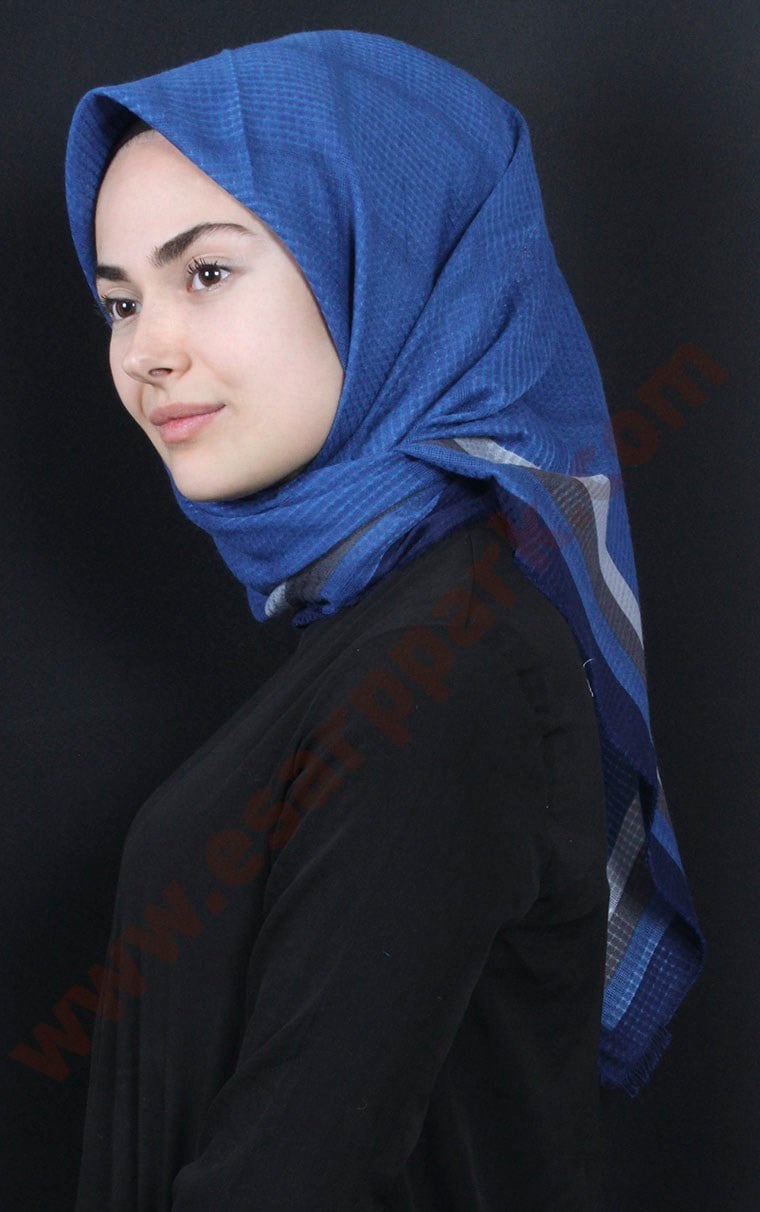 Fileli Coton Eşarp 1735-16