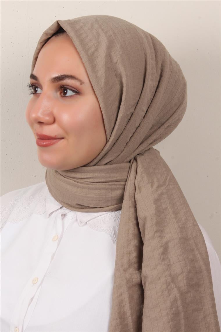 Fresh Pamuk Şal 1488-8 Koyu Taş