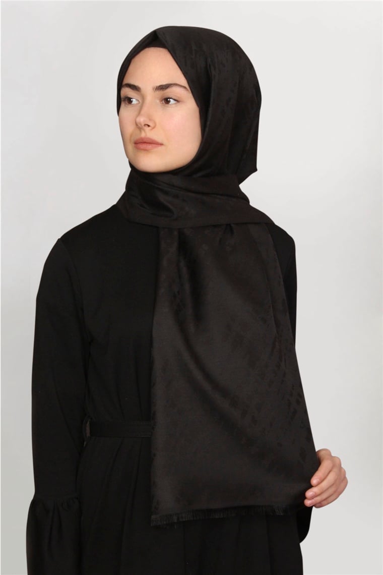 Frezya Şal 1642-10 Siyah