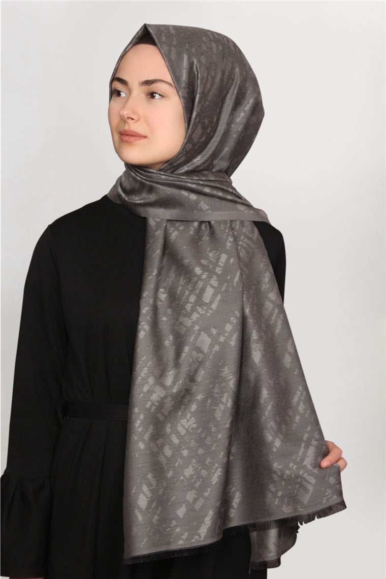 Frezya Şal 1642-14 Koyu Gri