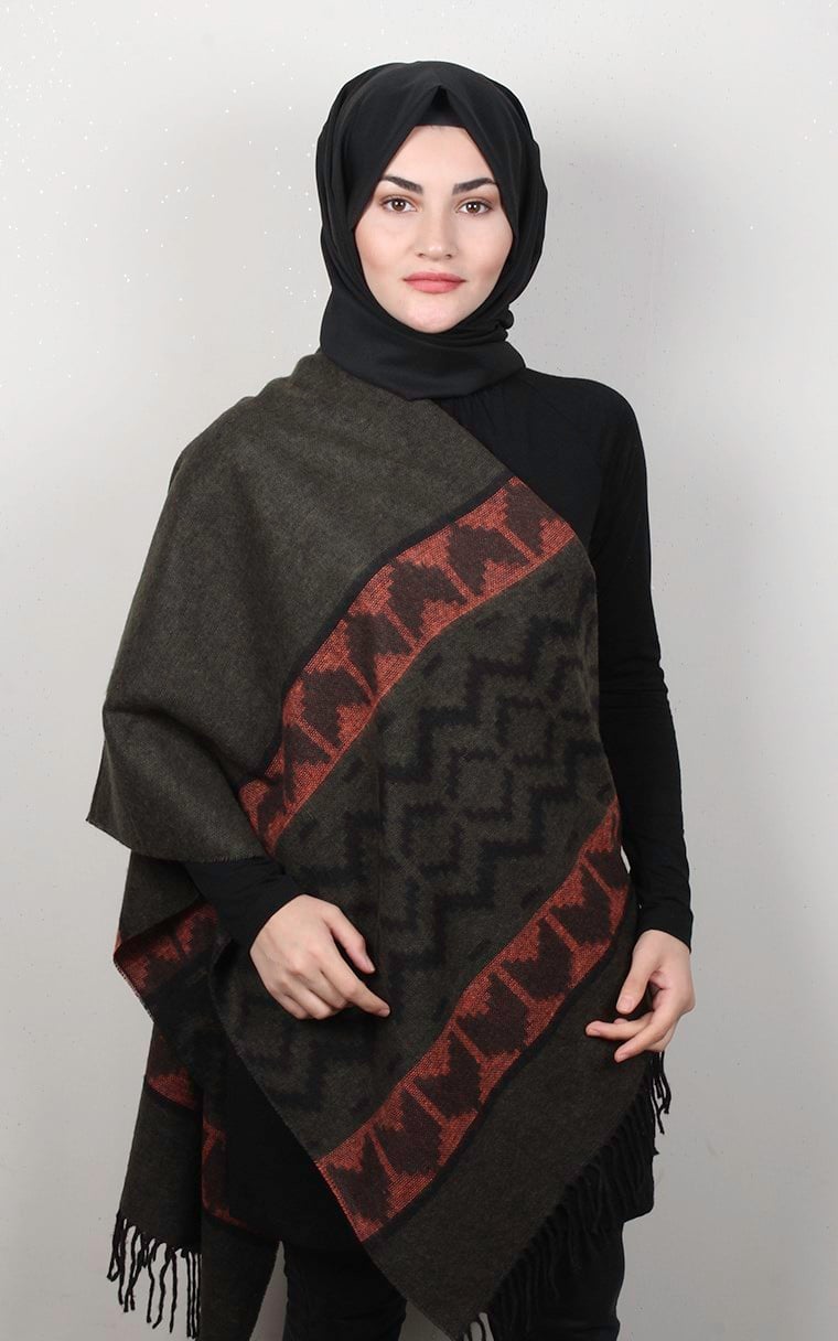 Geniş Omuz Şalı 5220-1