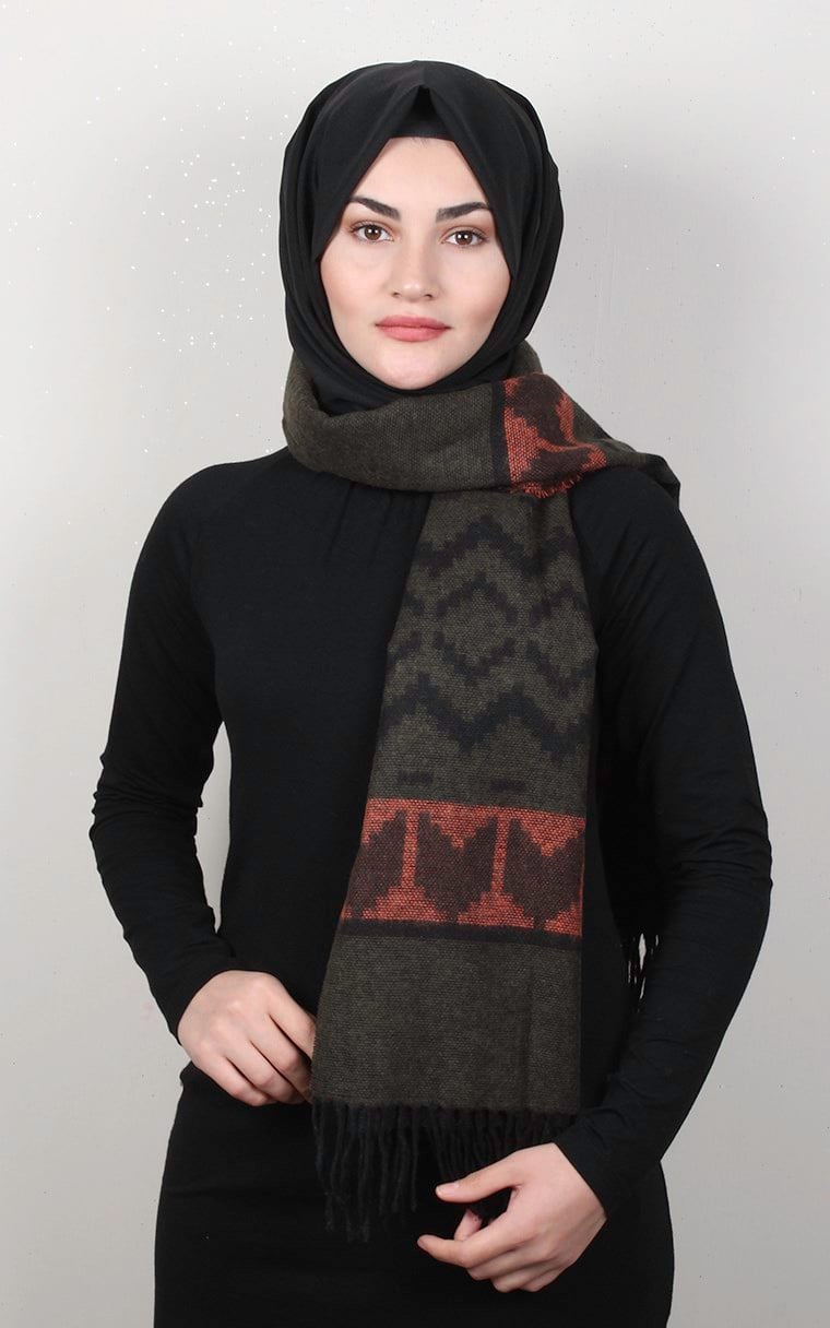 Geniş Omuz Şalı 5220-1