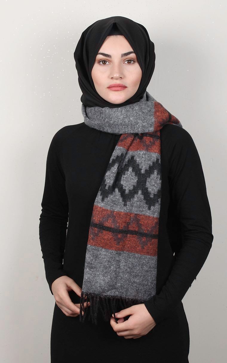 Geniş Omuz Şalı 5220-15