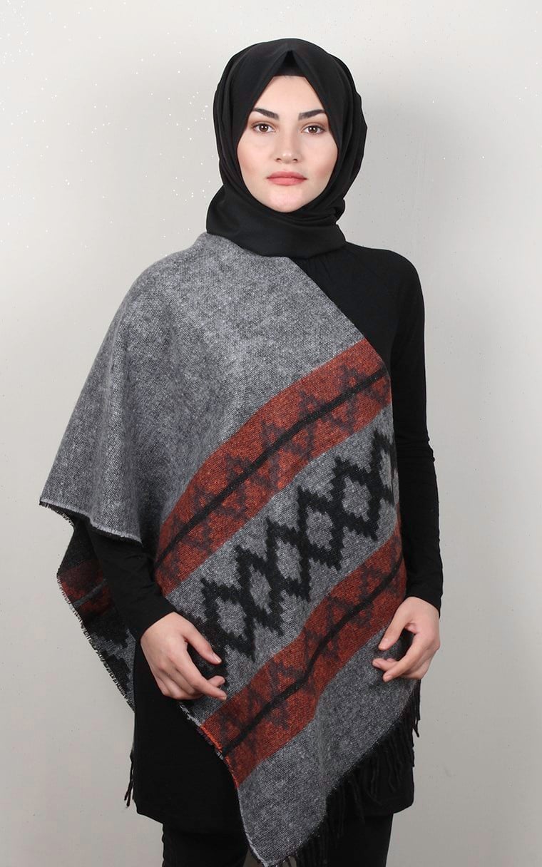 Geniş Omuz Şalı 5220-15