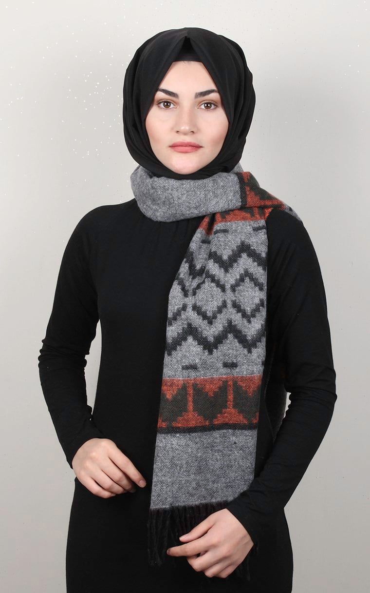 Geniş Omuz Şalı 5220-7