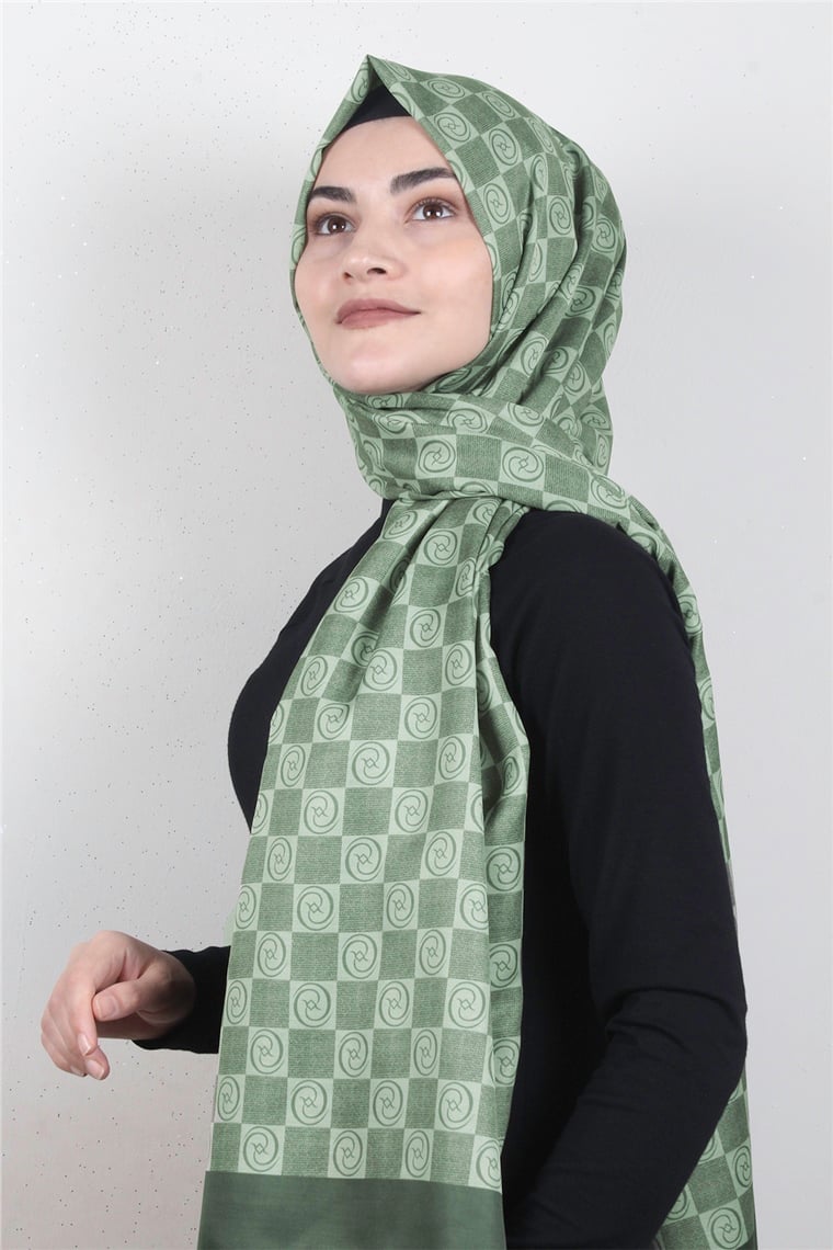 Gloria Soft Şal 2734-3 Dama Haki