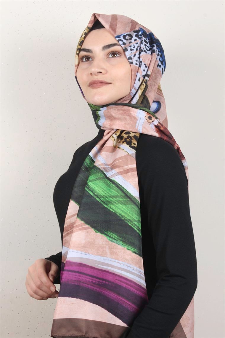 Gloria Soft Şal 2735-4 Kahverengi