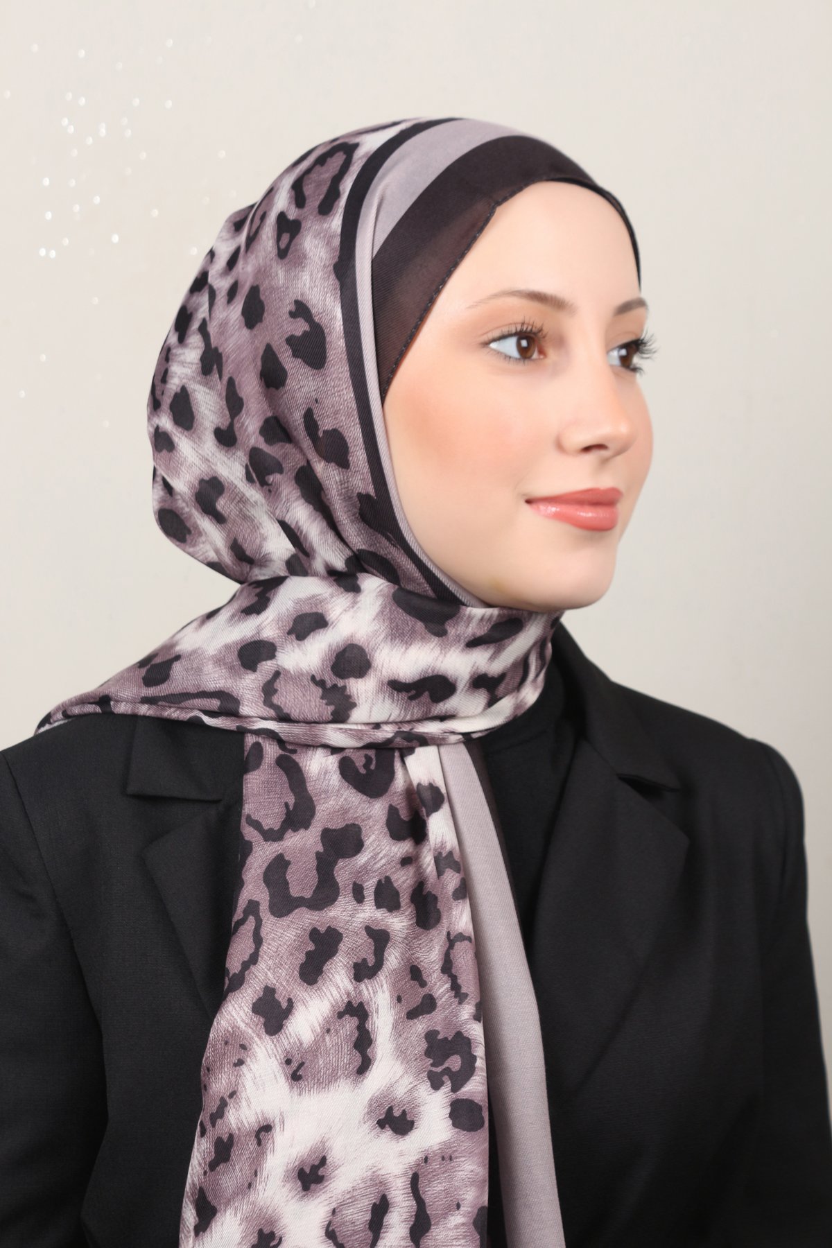 Gloria Soft Şal 4646-10 Siyah-Toprak 