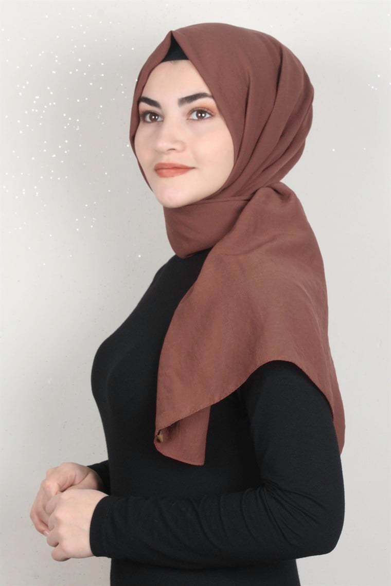 İnce Cazz Şal 1487-3 Taba