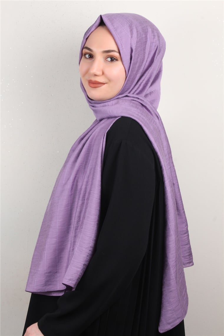 İnce Kareli Şal 2580-34 Leylak