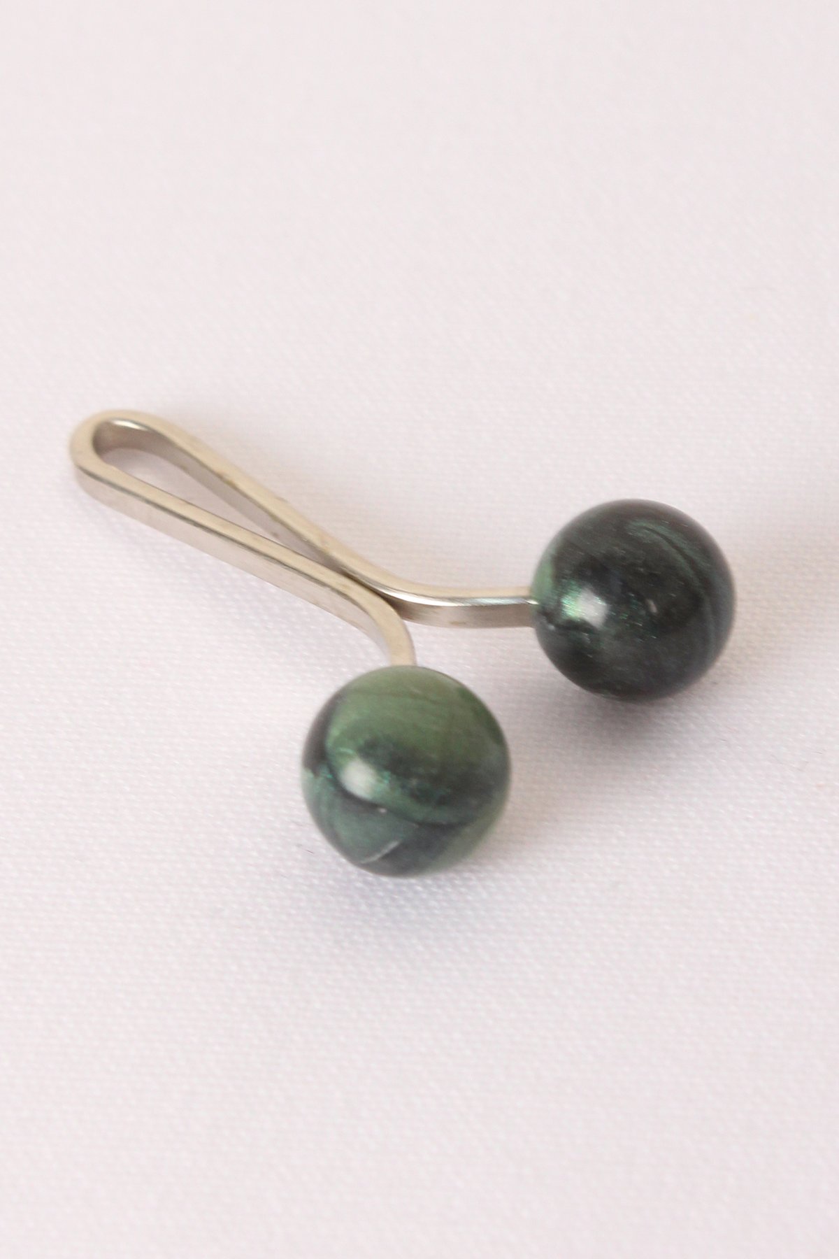 İncili Eşarp İğnesi 302-0001-104 Yeşil