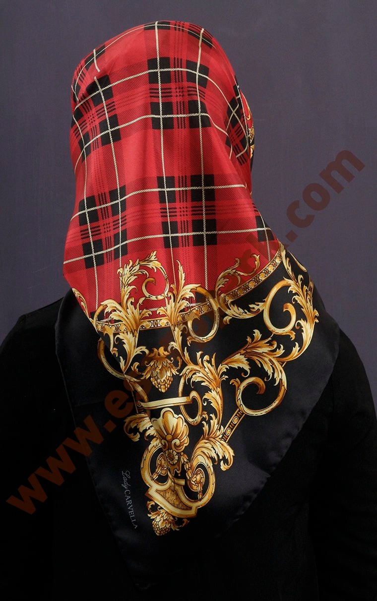 İndirimli İthal İpek Eşarp 13010-26